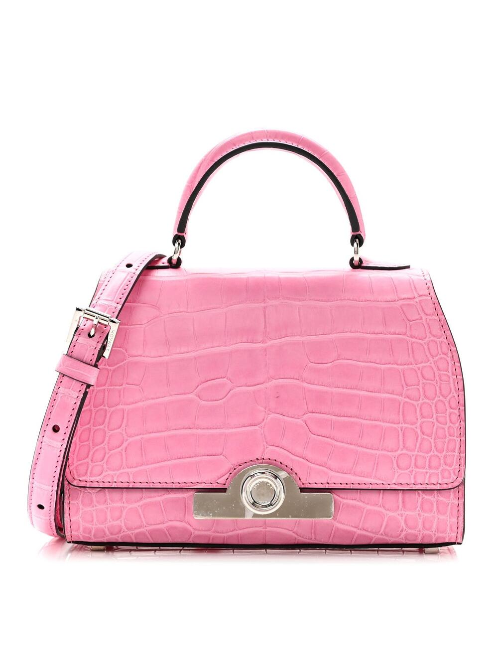 Moynat Matte Crocodile Rejane Bb Pink #307271M60B